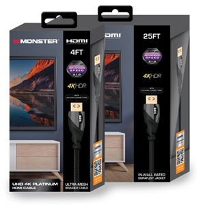 Monster - Câble HDMI Platinum 21 Gbps - 6 pieds