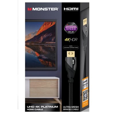Monster - Câble HDMI Platinum 21 Gbps - 8 pieds