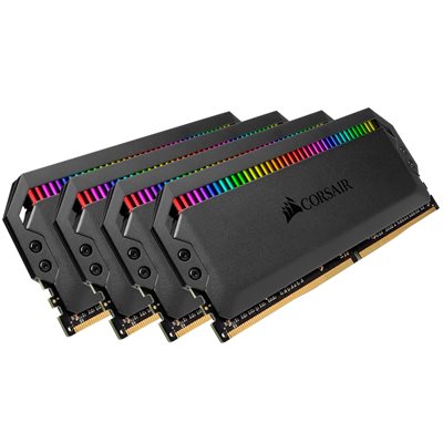 CORSAIR DOMINATOR PLATINUM RGB 64GB(4x16GB) DDR4 3600 (PC4-28800) C16 1.35V AMD Optimized Memory-BLK