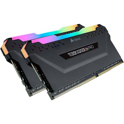 CORSAIR VENGEANCE RGB PRO 64GB (2x32GB) DDR4 3600 (PC4-28800) C18 Desktop memory-Black