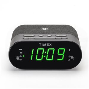 Timex - Radio-réveil FM sans fil et chargement USB - TW500