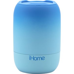 iHome iBT400 PLAYFADE Rechargeable Water-Resistant Bluetooth Speaker BLUE *Bilingual*