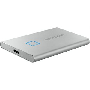 SAMSUNG 3D V-Nand 3bit MLC USB 3.2 Gen. 2 T7 Touch 500GB Portable SSD - Silver