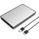 Boitier externe USB compatible avec HDD/SSD 2.5po (7mm & 9.5mm) - Noir