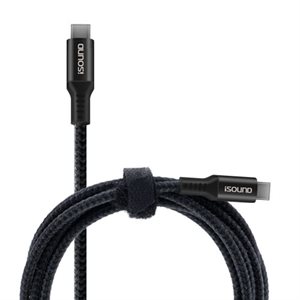 ISOUND DURAPOWER 6' USB-C TO USB-C CABLE REINFORCED WITH KEVLAR