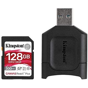 Kingston 128GB SDXC React Plus SDR2 + MLP SD Reader (Canada Retail)