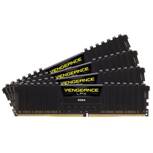 CORSAIR VENGEANCE LPX 128GB (4x32GB) DDR4 3600 (PC4-28800) C18 1.35V Desktop Memory - Black