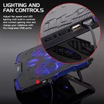 ACCESSORY POWER ENHANCE CRYOGEN Gaming Laptop Cooling Stand - Black with Blue LED