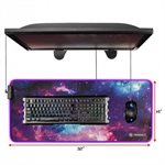 ACCESSORY POWER ENHANCE LED Soft XXL Extended Gaming Mouse Mat Galaxy