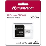 Transcend 256GB microSD w/ adapter UHS-I U3 A1