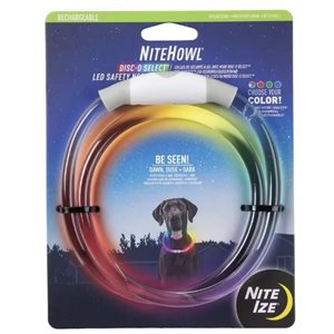 Nite Ize - NiteHowl Collier de sécurité LED rechargeable - Disc-O Select
