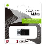 KINGSTON 128GB DT MicroDuo 3 Gen2 + microUSB (Android/OTG) Canada Retail