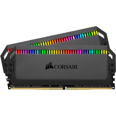 CORSAIR DOMINATOR PLATINUM RGB 32GB (2x32GB) DDR4 3200 (PC4-25600) C16 1.35V - Black