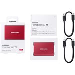 SAMSUNG USB 3.2 Gen. 2 T7 2TB Portable SSD - Red