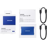 SAMSUNG USB 3.2 Gen. 2 T7 500GB Portable SSD - Blue