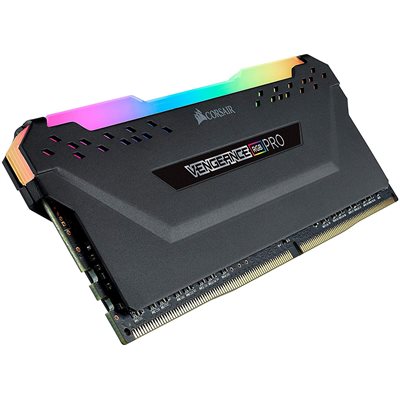 Corsair VENGEANCE RGB PRO 16GB (1X16GB) DDR4 3600 (PC4-28800) C18 Optimized for AMD Ryzen - BLAC