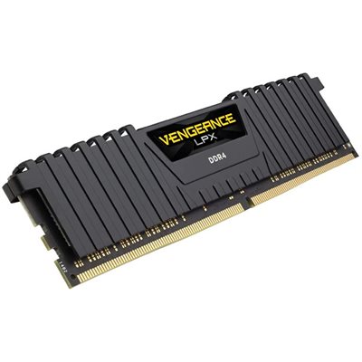 Corsair VENGEANCE LPX 16GB (1X16GB) DDR4 3600 (PC4-28800) C18 Optimized for AMD Ryzen - BLAC