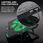 ACCESSORY POWER ENHANCE ENHANCE CRYOGEN Gaming Laptop Cooling Stand  BLK w/GREEN LED