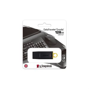 Kingston 128GB USB3.2 Gen 1 DataTraveler Exodia (Black + Yellow)