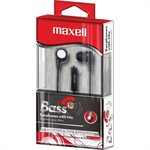 MAXELL B-13 Bass 13 Heavy Bass Earbuds with Mic Black