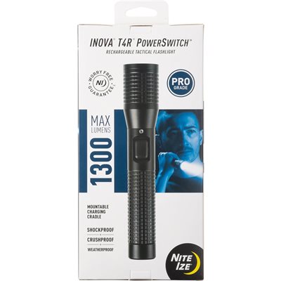 NITE IZE INOVA T4R PowerSwitch Rechargeable Tactical Flashlight