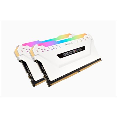 CORSAIR VENGEANCE RGB PRO32GB (2x16GB) DDR4 3200 (PC4-25600) C16 Desktop memory–White