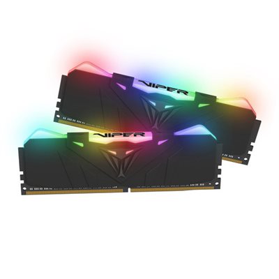 Patriot V RGB 16GB (2x8GB)  3200MHz CL16 UDIMM BLK RGB HS DUAL KIT CL16