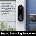 Sonnette filaire intelligente Geeni Doorpeek, sonnette avec caméra HD 1080p (sans mensualités!)