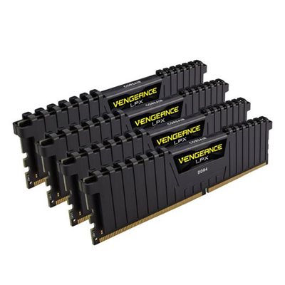 CORSAIR VENGEANCE LPX 64GB (4x16GB) DDR4 3600 (PC4-28800) C18 1.35V Desktop Memory - Black