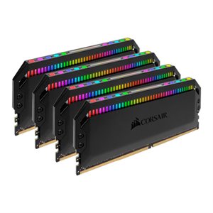 CORSAIR DOMINATOR PLATINUM RGB 32GB (4x8GB) DDR4 3200 (PC4-28800) C16 1.35V Desktop Memory - Black