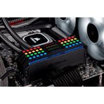 CORSAIR DOMINATOR PLATINUM RGB 64GB (4x16GB) DDR4 3200 (PC4-28800) C16 1.35V Desktop Memory - Black