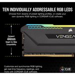 CORSAIR VENGEANCE RGB PRO SL 32GB (2x16GB) DDR4 3200 (PC4-25600) C16 1.35V Optimized for AMD Ryzen