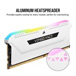 CORSAIR VENGEANCE RGB PRO 16GB (2x8GB) DDR4 3600 (PC4-28800) C18 1.35V Desktop Memory - White