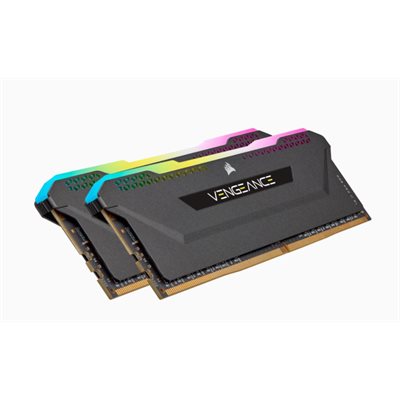 CORSAIR VENGEANCE RGB PRO SL 16GB (2x8GB) DDR4 3200 (PC4-25600) C16 1.35V Desktop  Memory - BLACK