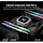 CORSAIR VENGEANCE RGB PRO SL 16GB (2x8GB) DDR4 3200 (PC4-25600) C16 1.35V Desktop  Memory - BLACK