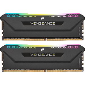 CORSAIR VENGEANCE RGB PRO SL 32GB (2x16GB) DDR4 3200 (PC4-25600) C16 1.35V Desktop Memory - Black