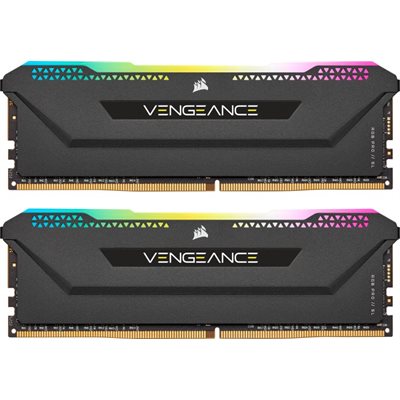 CORSAIR VENGEANCE RGB PRO SL 16GB (2x8GB) DDR4 3200 (PC4-25600) C16 1.35V Optimized f/AMD Ryzen-BLK