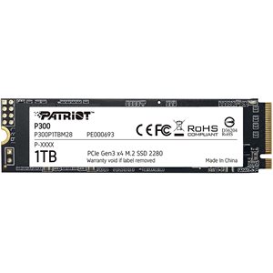 Patriot P300 1TB M.2 2280 PCIe Gen3 x4 SSD SR:2100MB/s SW:1650MB/s
