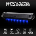 ACCESSORY POWER - ENHANCE - SM2 Attack Gaming Speaker Soundbar PC LED Speaker for Desktop