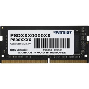 Patriot SL 4GB 1600MHz (PC3-12800) SODIMM CL11 1.5V Dual Rank