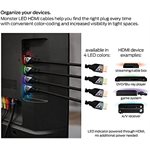 Monster - High Speed 4K HDMI Cable with green LED - 6ft