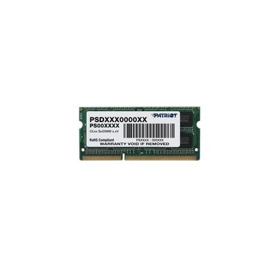 Patriot SL 8GB 1600MHz (PC3-12800) DDR3L SODIMM CL11 1.35V  Dual Rank