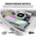 CORSAIR VENGEANCE RGB PRO SL 64GB (4x16GB) DDR4 3600 (PC4-28800) C18 1.35V Desktop Memory - Black