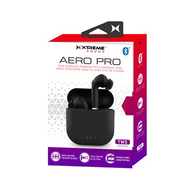 Xtreme AERO PRO True Wireless Earbuds with Charging Case Black
