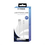 XTREME 4FT Lightning to USB Sync and Charge Cable White