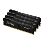 Kingston 128GB 3200MHz DDR4 CL16 DIMM (Kit of 4) FURY Beast Black (HX432C16FB3K4/128)