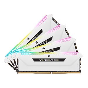 CORSAIR VENGEANCE RGB PRO SL 64GB (4x16GB) DDR4 3200 (PC4-25600) C16 1.35V - White