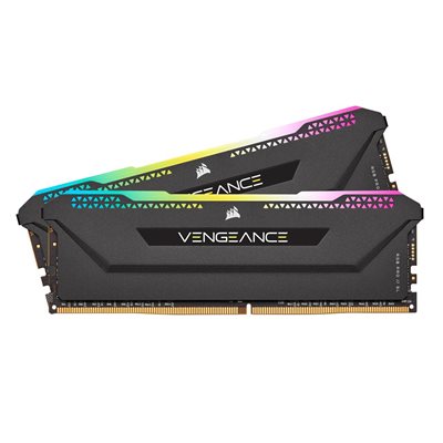 CORSAIR VENGEANCE RGB PRO SL 16GB (2x8GB) DDR4 4000 (PC4-32000) C18 Desktop memory –  Svart