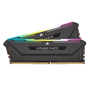 CORSAIR VENGEANCE RGB PRO SL 32GB (2x16GB) DDR4 4000 (PC4-32000) C18 1.35V Desktop Memory - Black