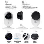 Geeni Glimpse 1080p HD Smart Security Camera, Indoor, White (2-Pack)